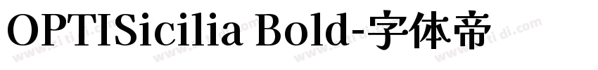 OPTISicilia Bold字体转换